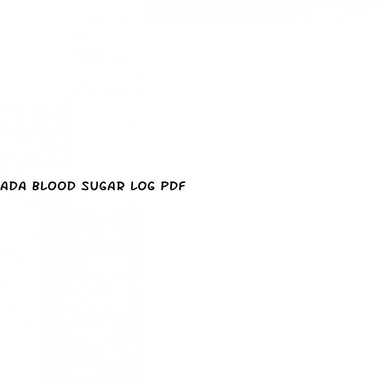 ada blood sugar log pdf