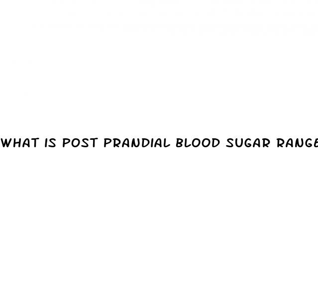 what is post prandial blood sugar range