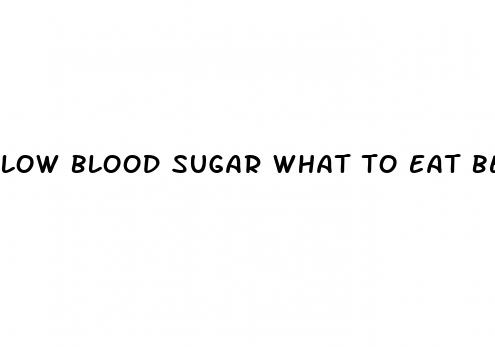 low blood sugar what to eat before bed