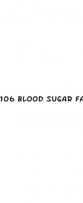 106 blood sugar fasting