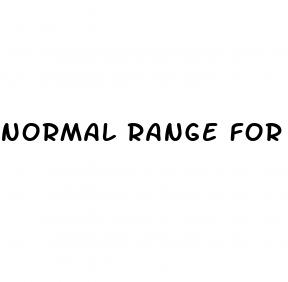 normal range for blood sugar chart