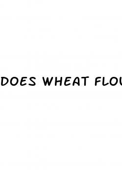 does wheat flour increase blood sugar