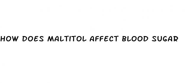 how does maltitol affect blood sugar