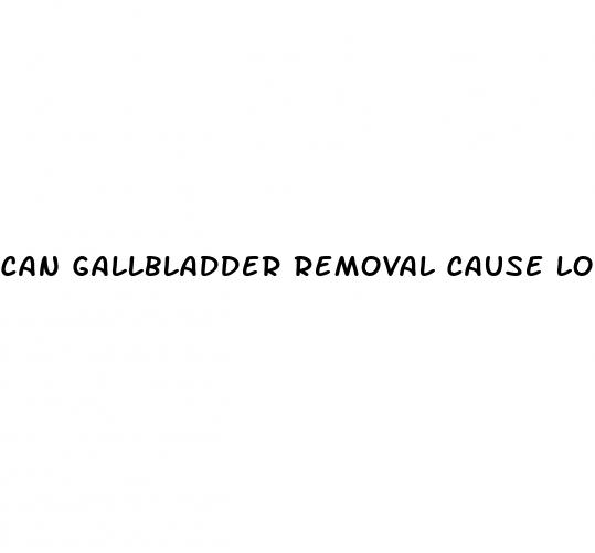 can gallbladder removal cause low blood sugar