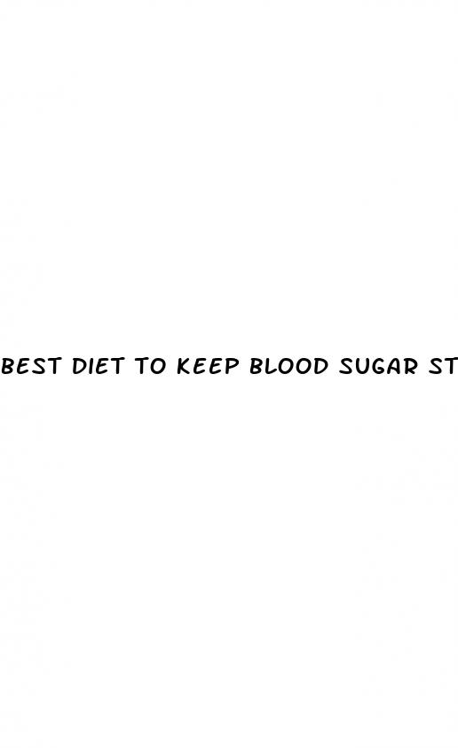 best diet to keep blood sugar stable
