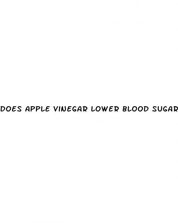 does apple vinegar lower blood sugar