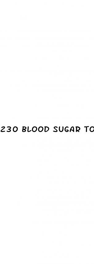 230 blood sugar to a1c