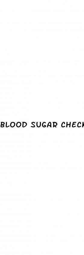 blood sugar checking device