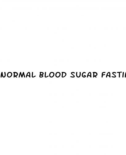 normal blood sugar fasting levels