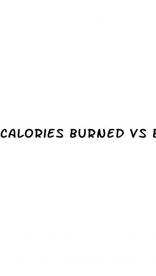 calories burned vs blood sugar
