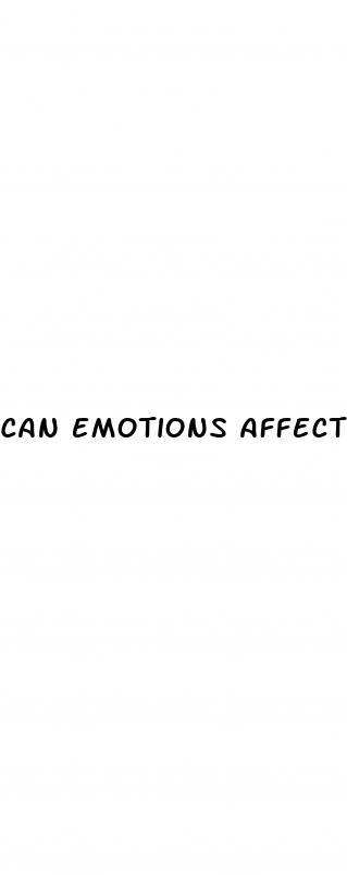 can emotions affect blood sugar