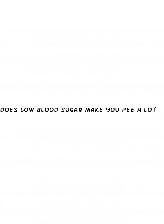 does low blood sugar make you pee a lot