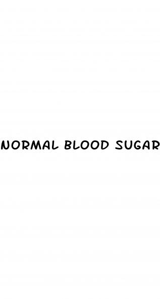 normal blood sugar after a meal