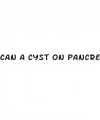 can a cyst on pancreas cause diabetes