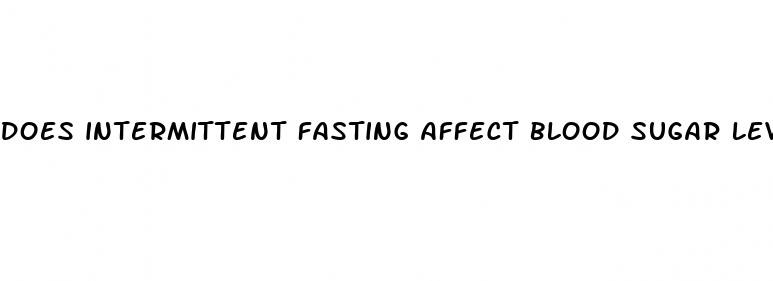 does intermittent fasting affect blood sugar levels
