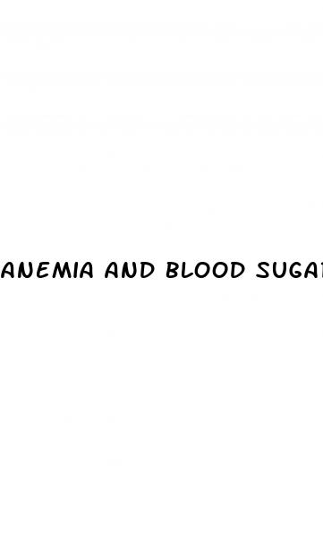 anemia and blood sugar levels
