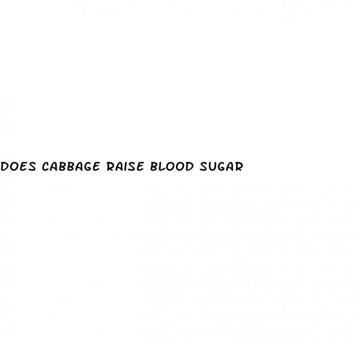 does cabbage raise blood sugar