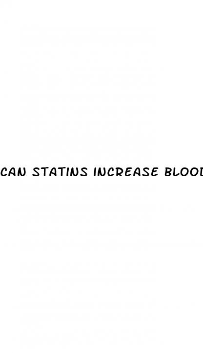 can statins increase blood sugar levels