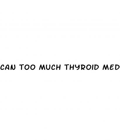 can too much thyroid medication cause high blood sugar