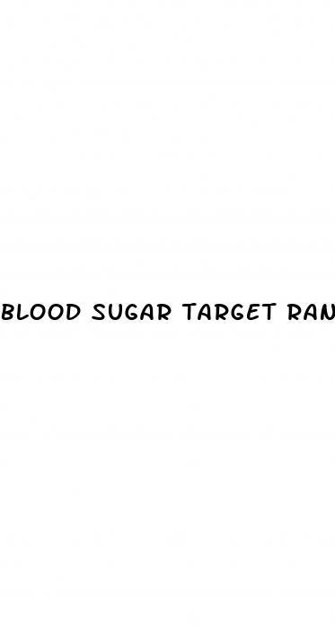 blood sugar target range for diabetics