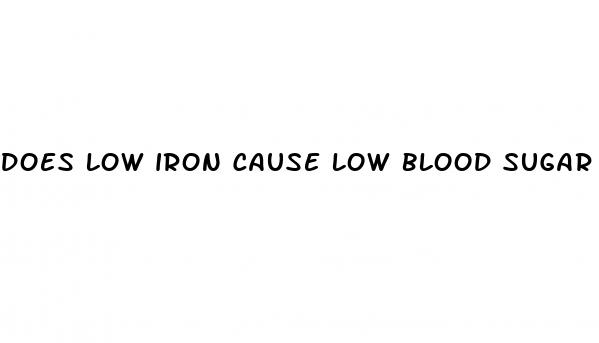 does low iron cause low blood sugar