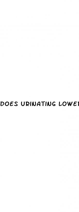 does urinating lower blood sugar