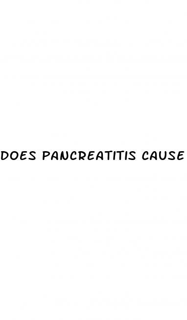 does pancreatitis cause low blood sugar