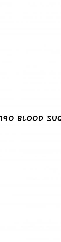 190 blood sugar after meal