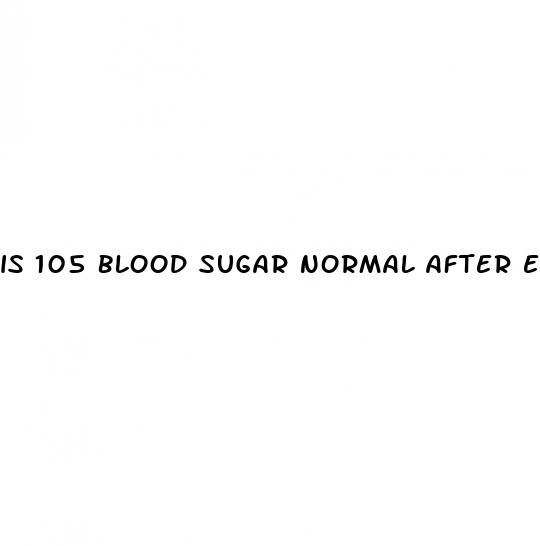 is 105 blood sugar normal after eating