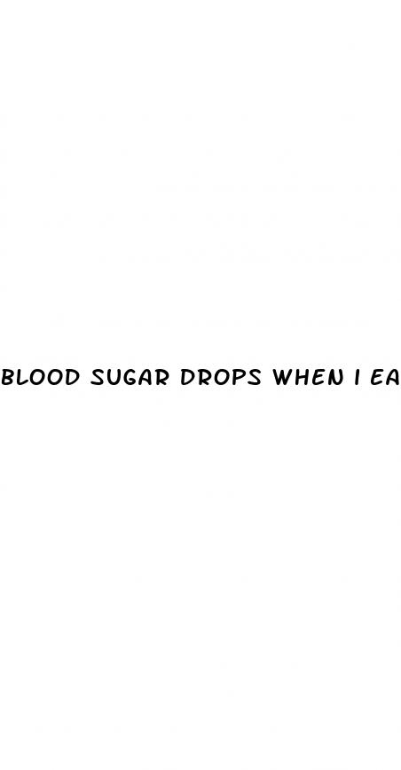 blood sugar drops when i eat