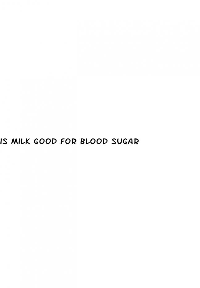 is milk good for blood sugar