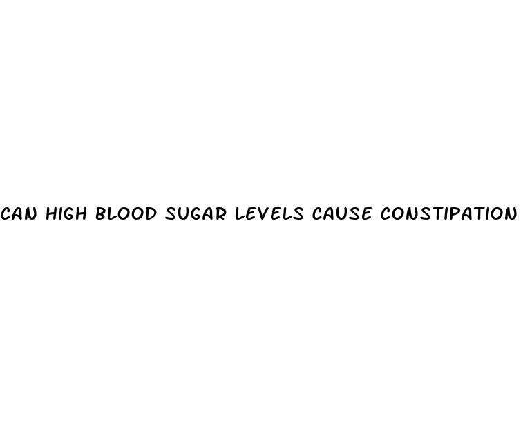 can high blood sugar levels cause constipation