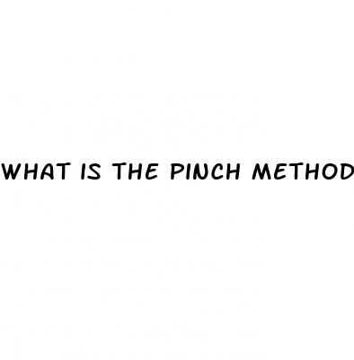 what is the pinch method for lowering blood sugar