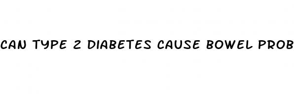 can type 2 diabetes cause bowel problems