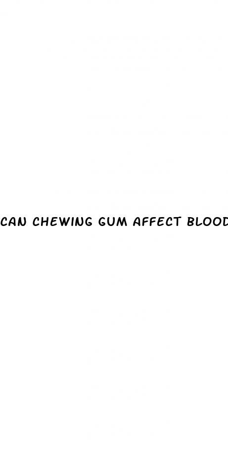can chewing gum affect blood sugar