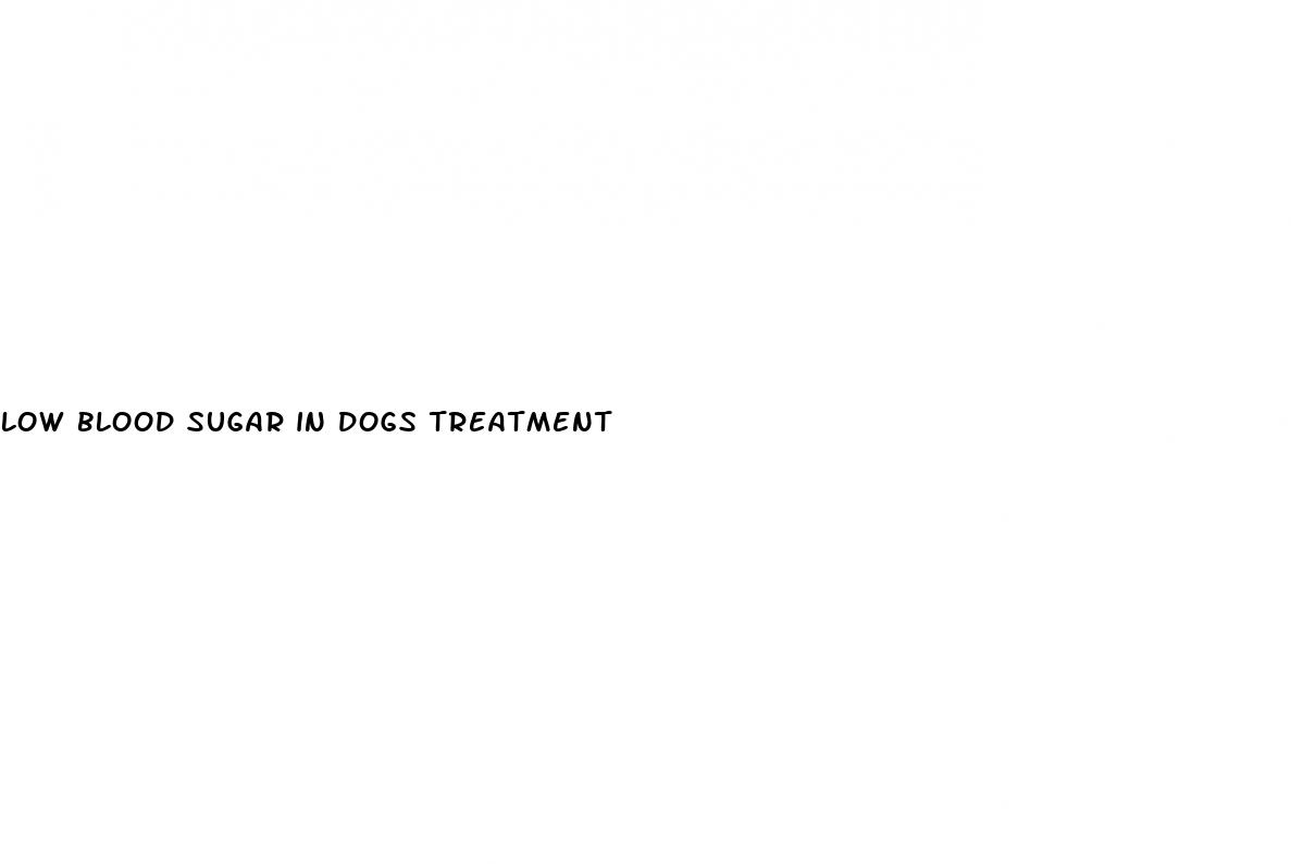 low blood sugar in dogs treatment