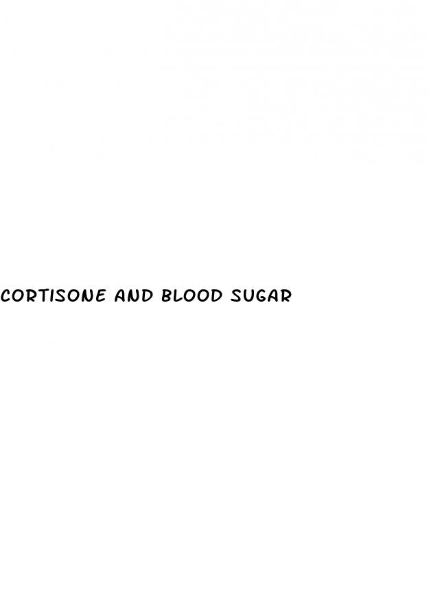 cortisone and blood sugar