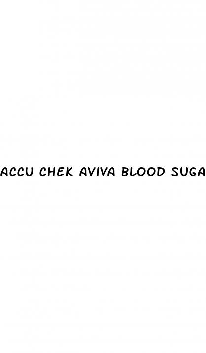 accu chek aviva blood sugar monitor