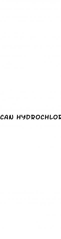 can hydrochlorothiazide increase blood sugar