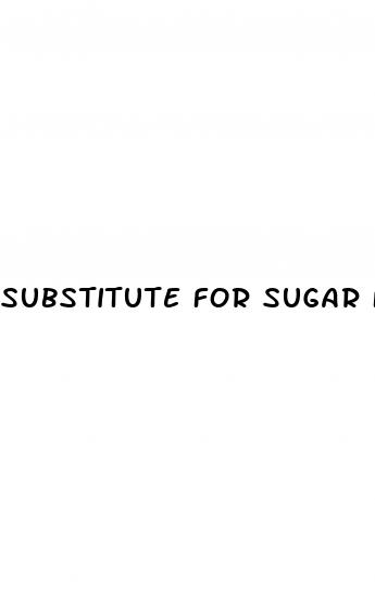 substitute for sugar for diabetes
