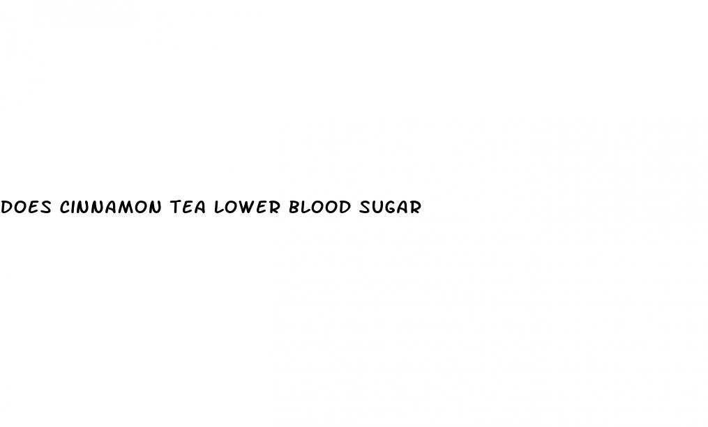 does cinnamon tea lower blood sugar