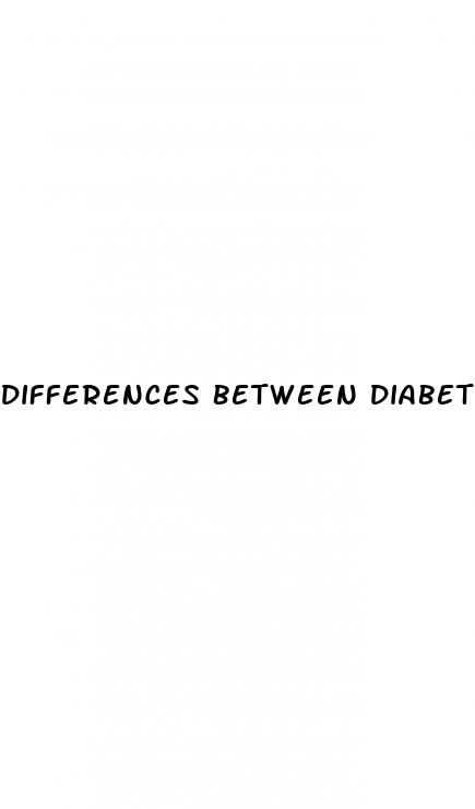 differences between diabetes type 1 and 2