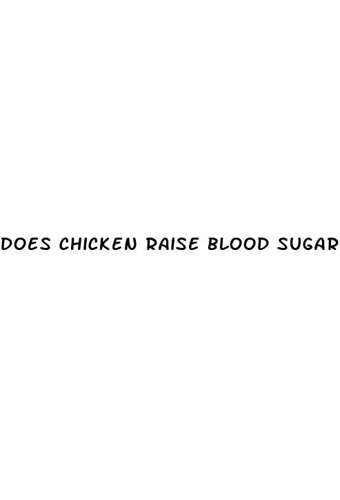 does chicken raise blood sugar