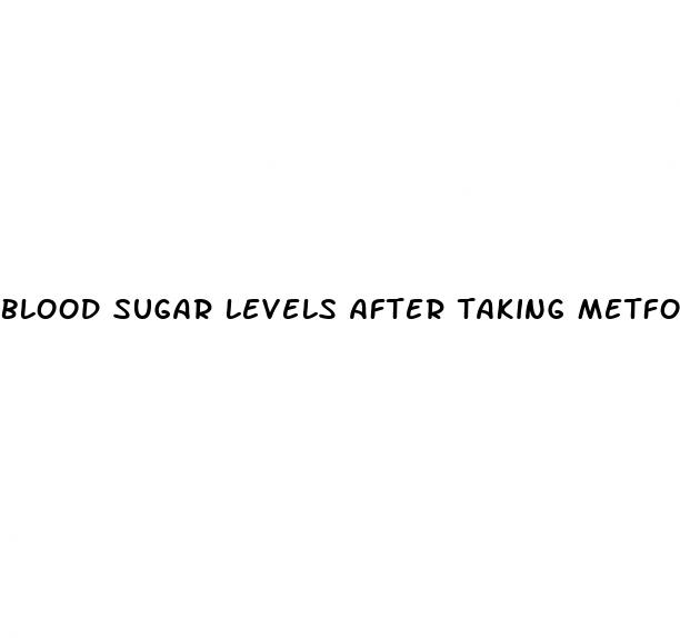 blood sugar levels after taking metformin