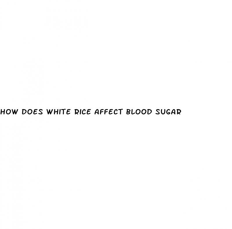 how does white rice affect blood sugar
