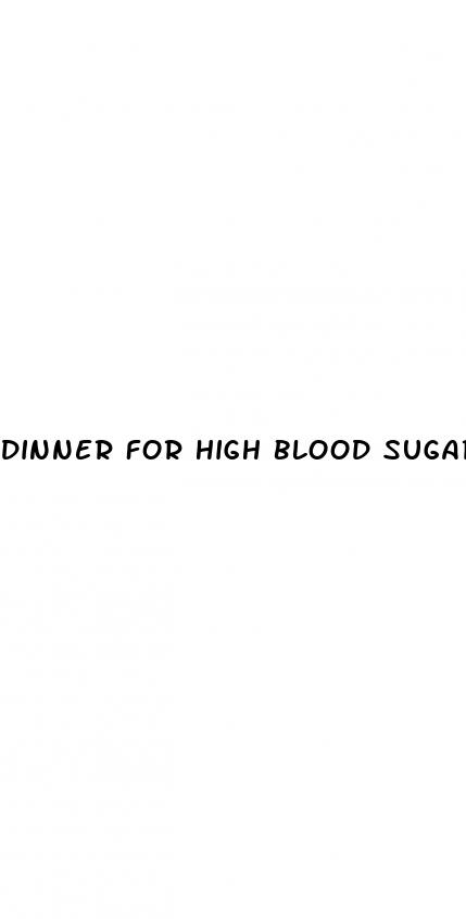 dinner for high blood sugar