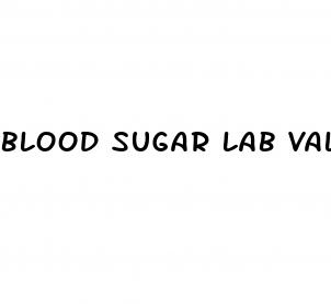 blood sugar lab values