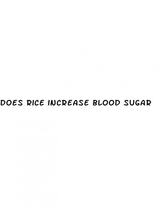 does rice increase blood sugar