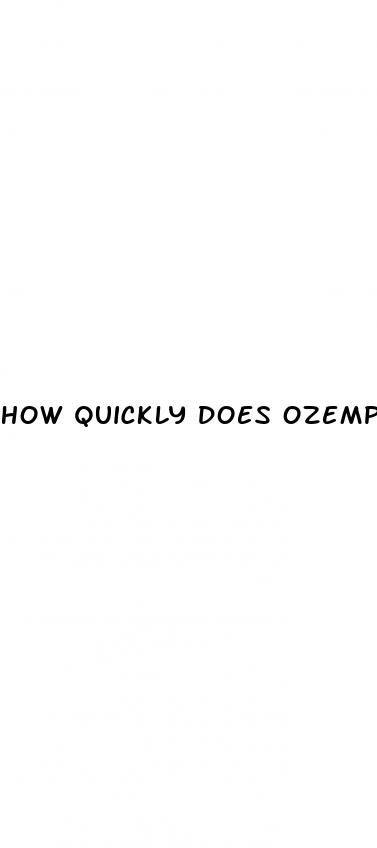 how quickly does ozempic lower blood sugar