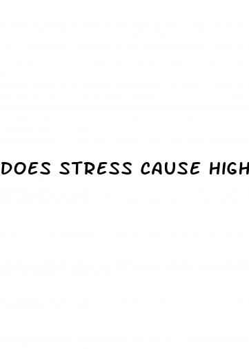 does stress cause high blood sugar levels